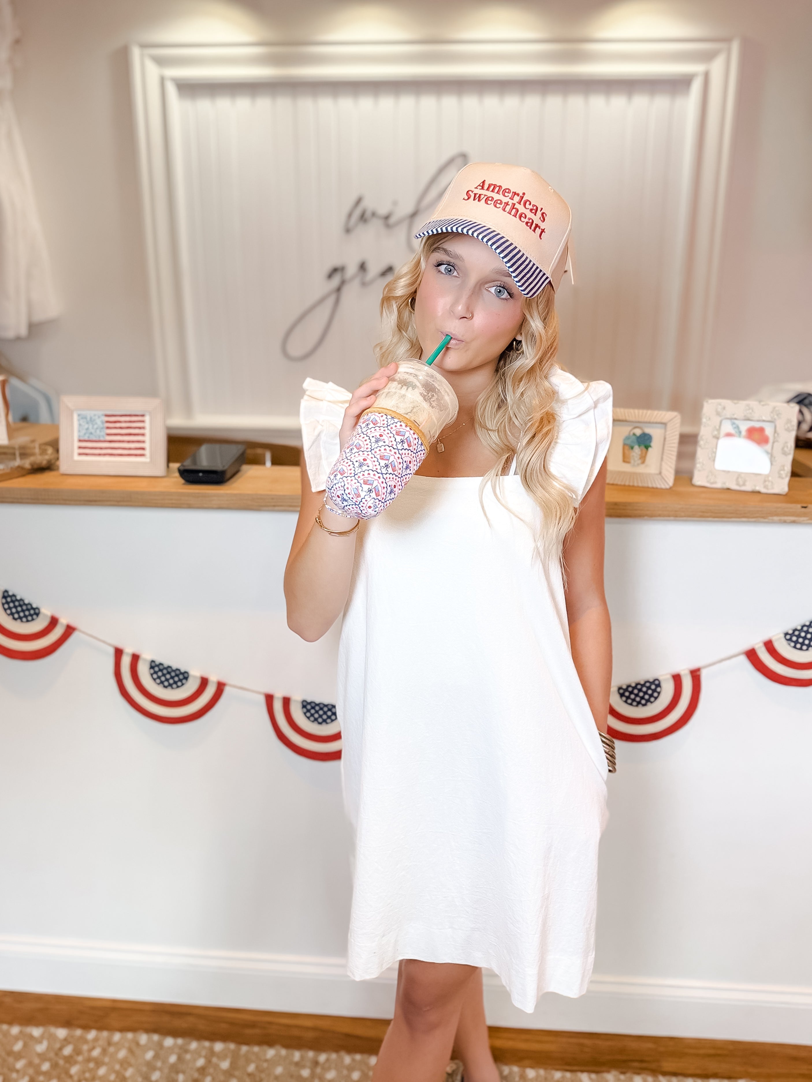 Easy Breezy White Ruffle Dress