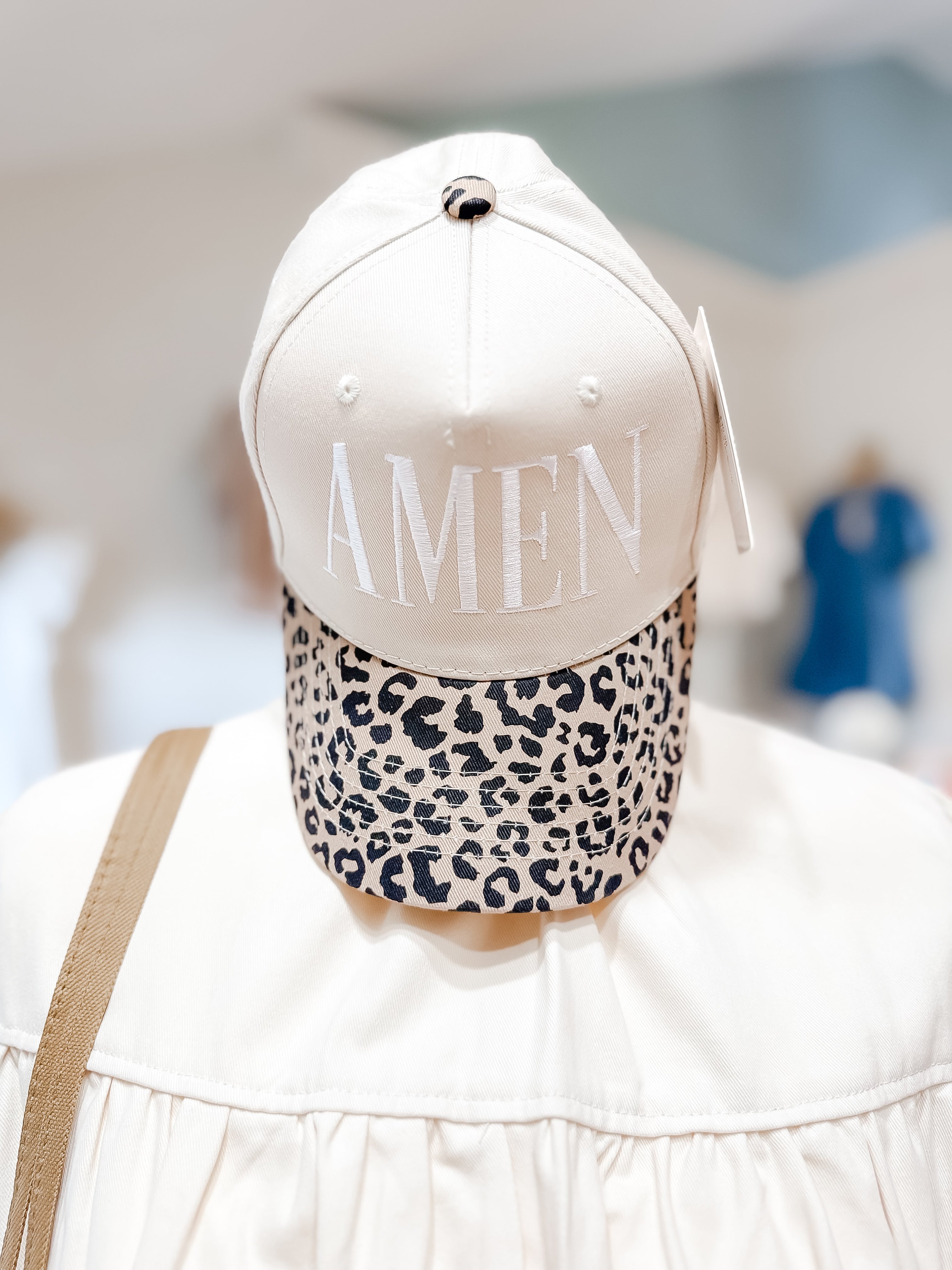Amen Leopard and Tan Retro Hat