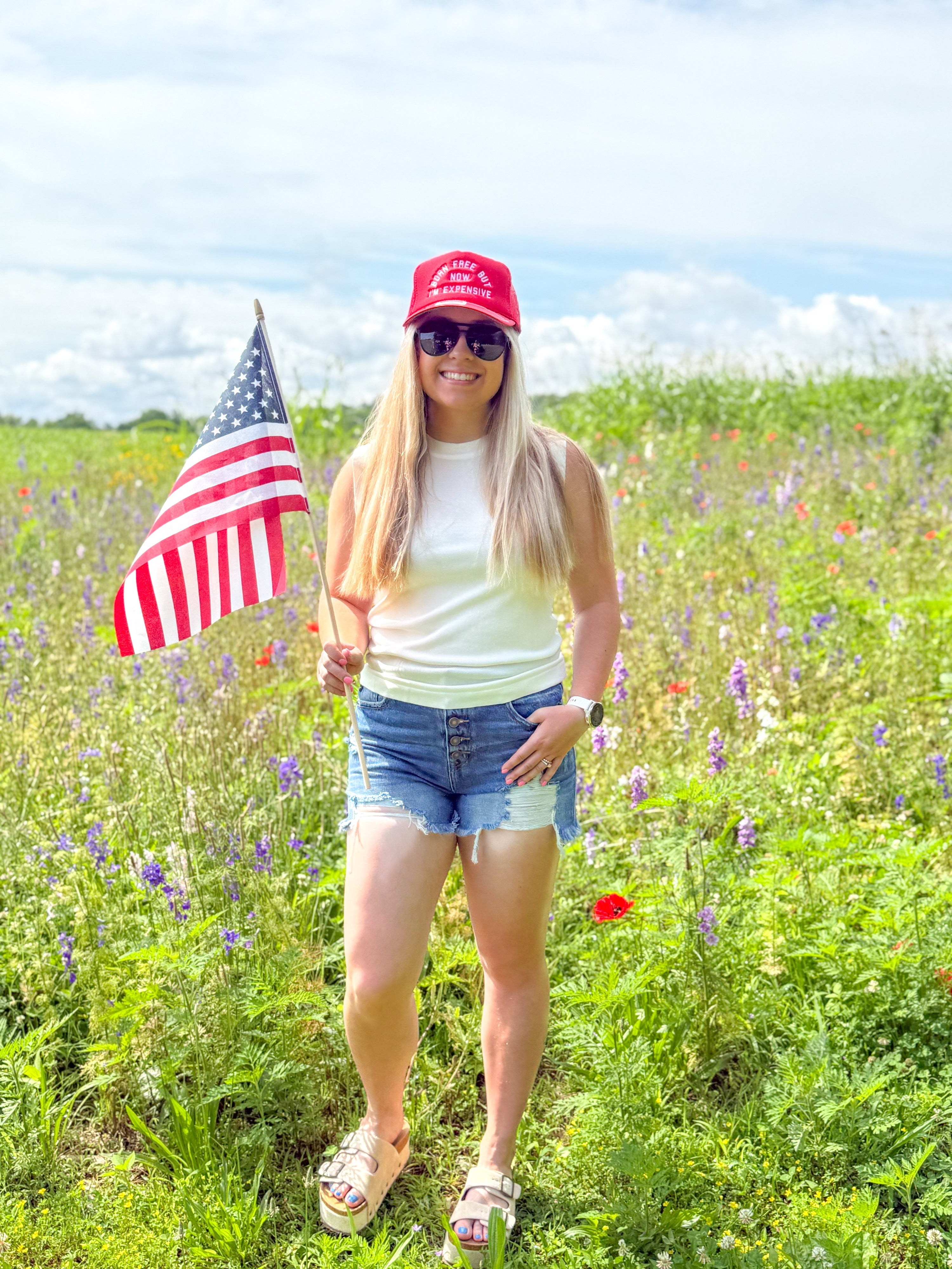 KanCan High Rise Mom Shorts