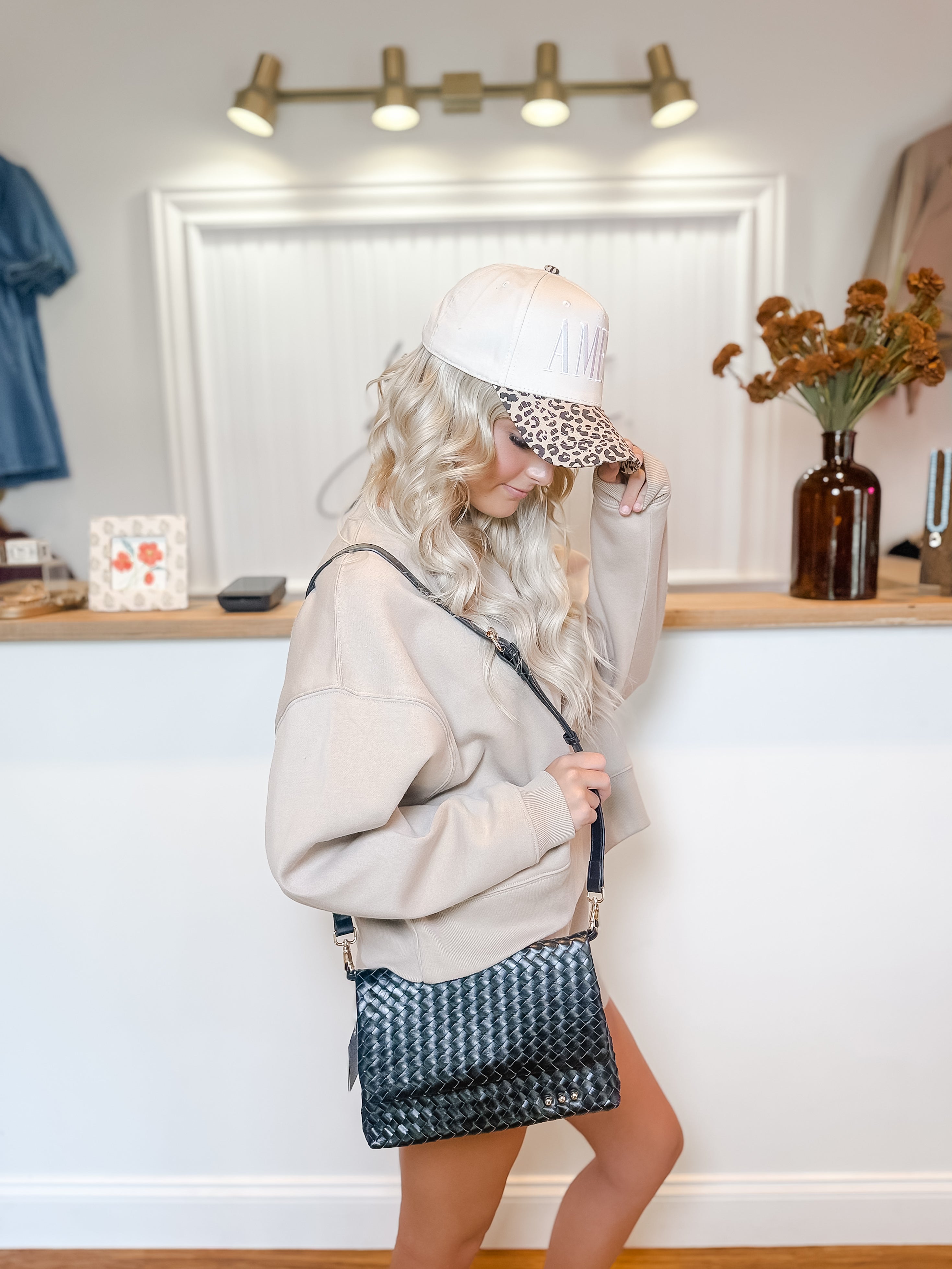 Willow Woven Flap Crossbody