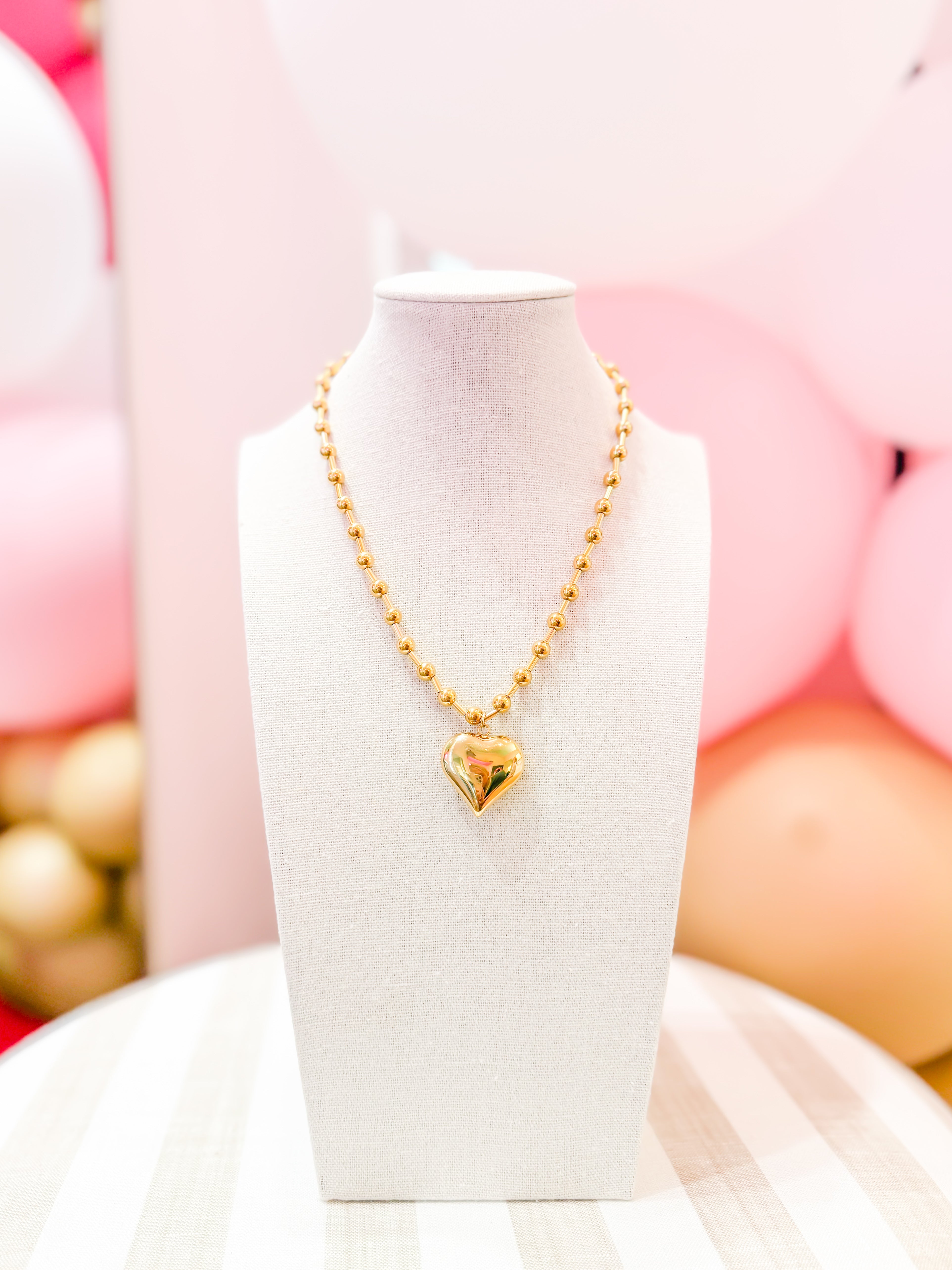 Golden Hour Heart Necklace