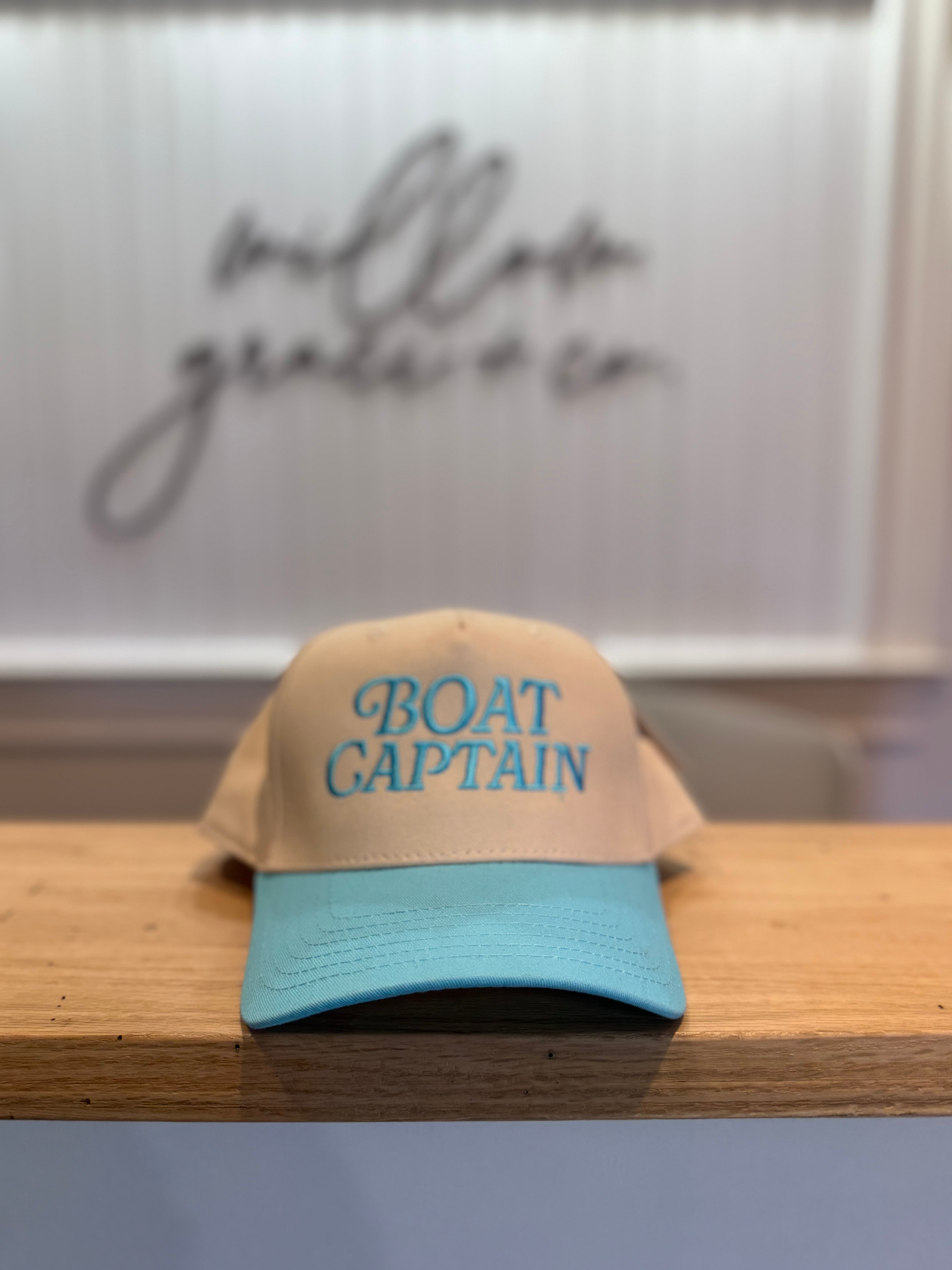 Boat Captain Two-Toned Retro Hat