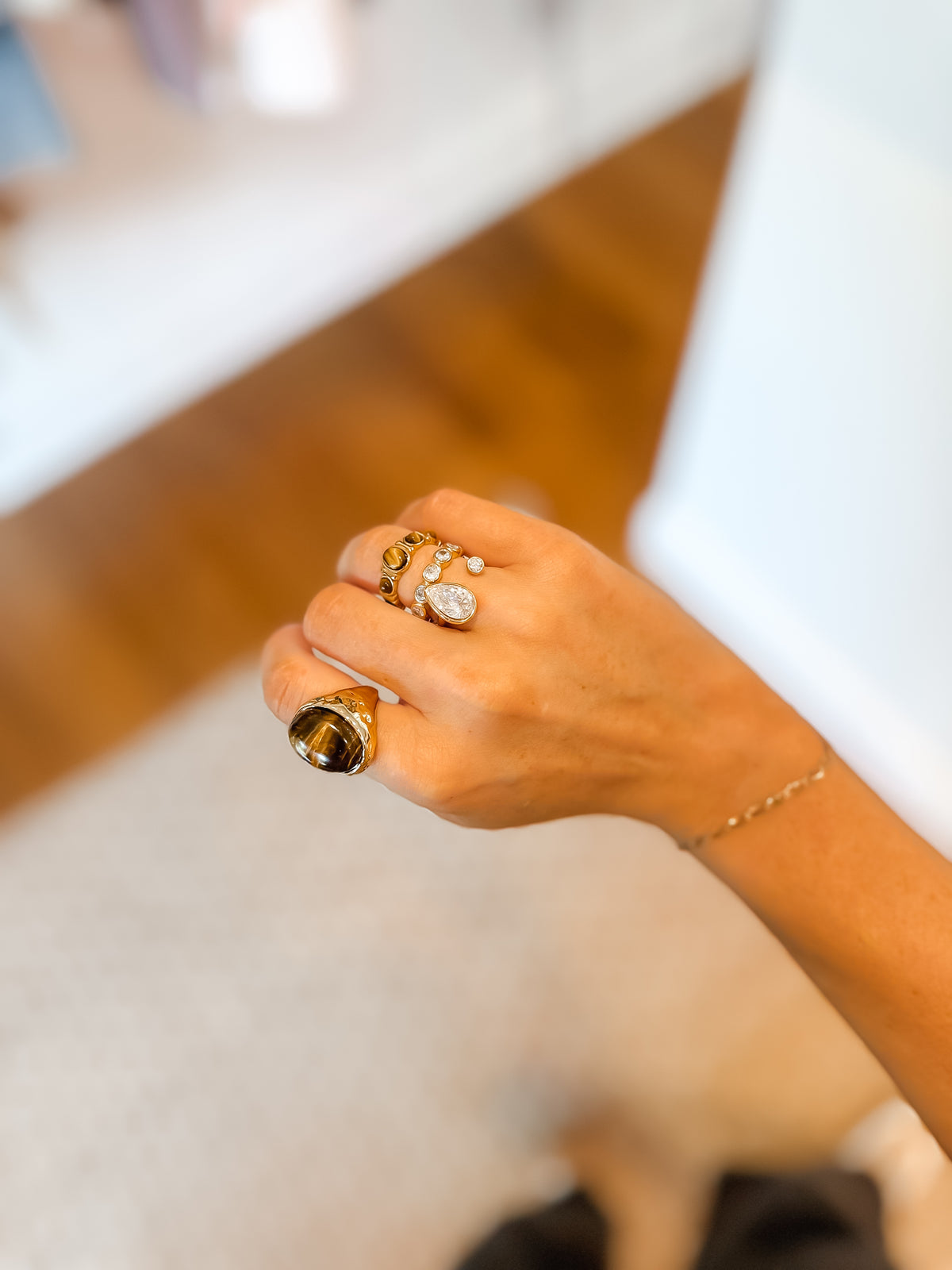The Espresso Gold Ring